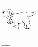 Piggy Bank Coloring Printable Beethoven Dog Comments Pages Coloringhome sketch template