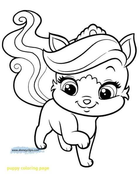 princess puppy coloring pages