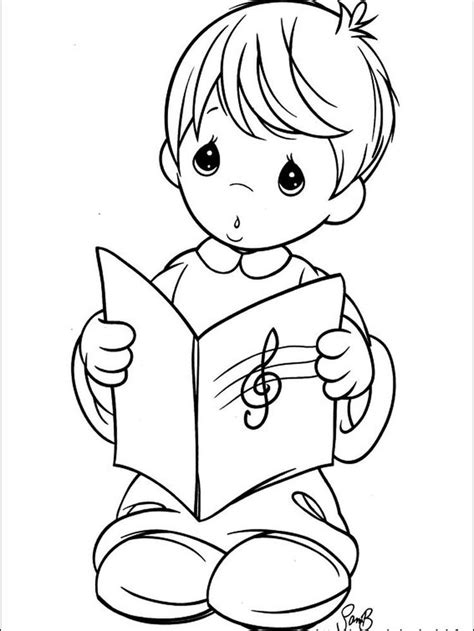 precious moments nativity coloring pages