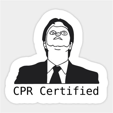 cpr certified cpr certified sticker teepublic uk