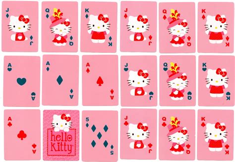 kitty  world  playing cards  kitty crafts sanrio