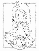 Princess Coloring Pages Printable Cute Visit sketch template