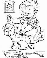 Coloring Pages Kids Color Fun Kid Drawings Children Drawing Colour Printable Puppy Kleurplaten Raisingourkids Vintage Boy Help Outline Printing Dog sketch template