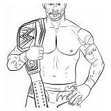 Wwe Coloring Pages Orton Randy Everfreecoloring Printable sketch template