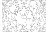 Pokemon Primeape sketch template
