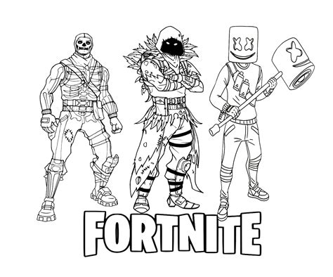 dibujos de fortnite para colorear 7 páginas fortnite para colorear y