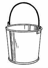 Bucket Drawing Coloring Pages Water Line Clipart Paint Sketch Template Clip Library Sand Color Popular Pail sketch template
