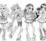Coloring Ghoulia Yelps Monster High Pages Catty Noir Little Getdrawings Getcolorings sketch template