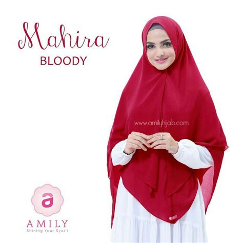warna jilbab merah bata