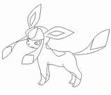 Glaceon Lineart Poke sketch template