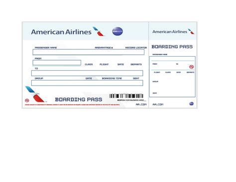 fake airline ticket template  printable templates