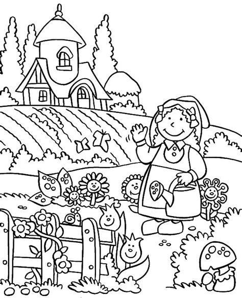 lovely garden coloring pages color luna