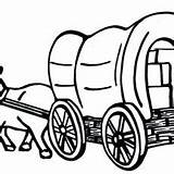 Wagon Pioneer Clipartmag Drawing sketch template
