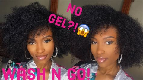 i tried a wash and go without gel on my 4c natural hair my hair