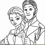 Hans Elsa Coloring Frozen Pages Cartoon Movies Coloringpages101 Printable sketch template