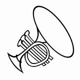 Trompet Muziekinstrumenten Ausmalbild Musikinstrument Kleurplaten Instrumenten Printen Muziek Q4 sketch template