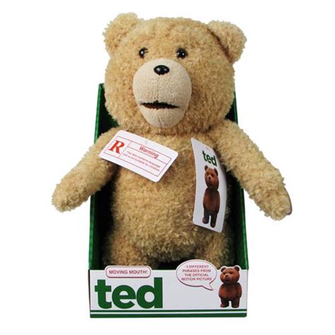 Ted 16 Inch R Rated Talking Plush Teddy Bear With Moving Mouth