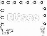 Eliseo Coloring Color Print Pages Hellokids Name sketch template