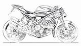 Ducati Motorcycle Streetfighter Motorbike Carro sketch template