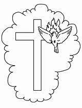 Pentecost Coloring Pages Bible Colouring Kids Children Color Print Cross Dove Spanish Clipart Library Cartoon Clip Mayo Popular Ws sketch template