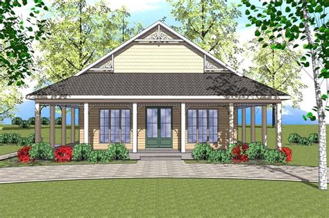 southern style house plan  wraparound porch  sq ft