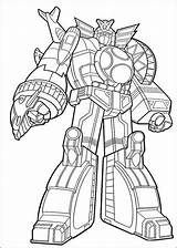 Coloring Pages Power Visit Megazord Transformers Ranger Print sketch template