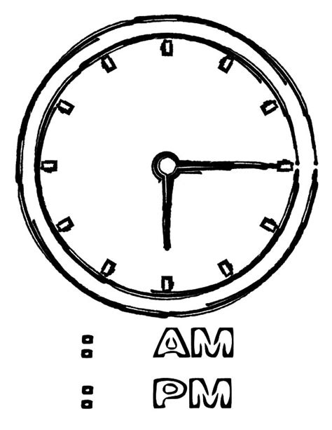 time clock coloring pages  place  color   coloring