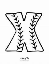 Baseball Alphabet Letters Printer Letter Printable sketch template