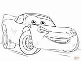 Coloring Mcqueen Lightning Pages Printable Drawing Supercoloring sketch template