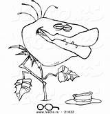 Coloring Plant Carnivorous Vector Cartoon Outlined Designlooter 620px 37kb Ron Leishman sketch template