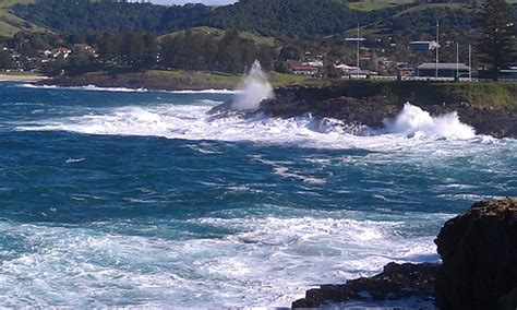 storm bay huge waves battered  coast  monday  june  flickr