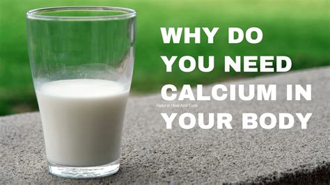 why do you need calcium in your body natural heal and cure