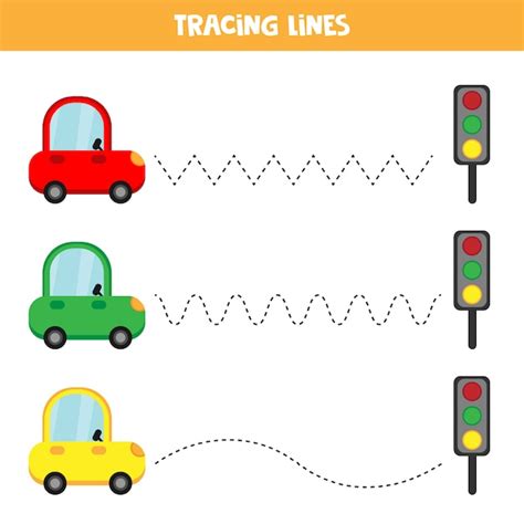 premium vector educational worksheet  preschool kids tracing