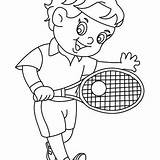 Tenis Reves Golpe Ausmalen Tennisspieler Hellokids Player Backhand Yodibujo Derecha Jugar Pintar Pelota Raquetas sketch template