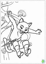 Puss Boots Coloring Pages Dinokids Kitty Color Colouring Cat Printable Pus Softpaws Booted Print Prints Close Last Library Clipart Getcolorings sketch template