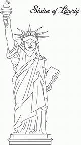 Statue Liberty Coloring Pages Kids Printable Print York Color Coloring4free Book Tex Big Template Sheets Bell Studyvillage Clipart Lady Kindergarten sketch template