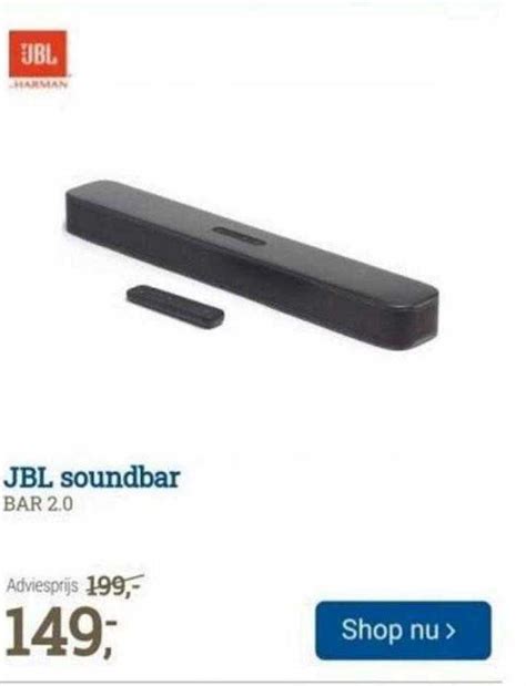 jbl soundbar bar  aanbieding bij bcc