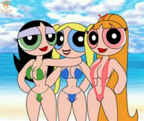 powerpuff girls in thong bikinis buttercup i green pinterest thongs powerpuff girls