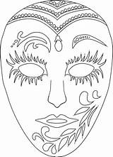 Mascaras Caretas sketch template