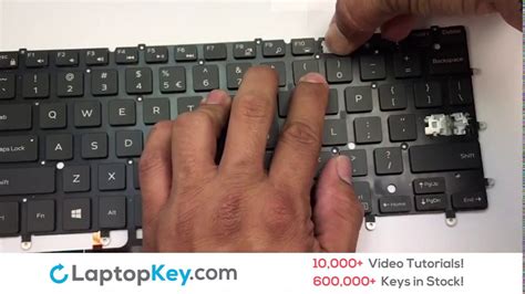 dell xps  keyboard repair broken key missing rubber