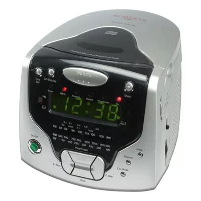 buy roberts radios  band dual alarm stereo clock radio  cd player