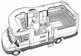 Motorhome Clipartmag Drawing sketch template