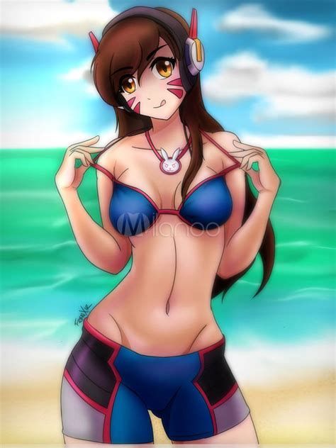 overwatch d va swimsuit sexy bikini cosplay costume