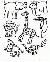 Coloring Pages African Animal Color Animals Kids Print Ages Recognition Develop Creativity Skills Focus Motor Way Fun sketch template
