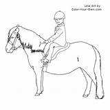 Coloring Saddle Pony Shetland Pages English Ponies Color Under Horse Drawings Club Line Rider 500px 9kb sketch template