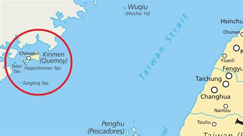 kinmen taiwan island close  china  vulnerable  invasion