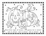 Coloring Halloween Christian Pages Pumpkin Kids Fall Printable Crafts Sheets Sheet School Sunday Preschool Light Shine Bible Color Religious Church sketch template