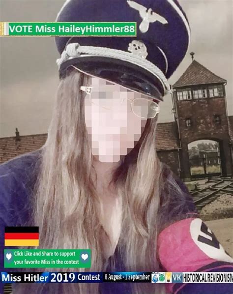 Banned Miss Hitler Contest Returns As Brit Neo Nazi Joins Sick Beauty