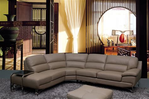 classic leather sectional sofa upholstered  italian leather san francisco california esf