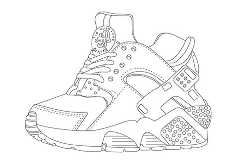 sketch  nike air force  coloring pages